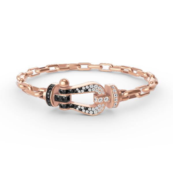 [Kincade Jewelrys]FORCE LARGE HORSESHOE CLASP  METAL BRACELET