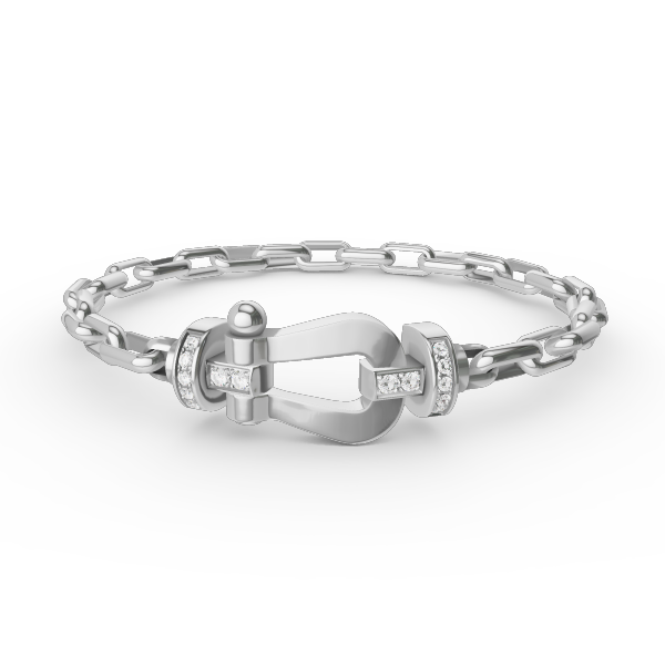 [Kincade Jewelrys]FORCE LARGE HORSESHOE CLASP  METAL BRACELET