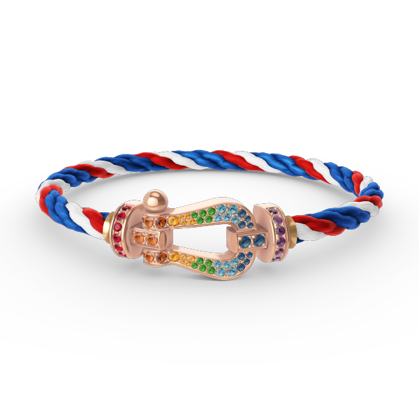 [Kincade Jewelrys]FORCE LARGE HORSESHOE  COLORED DIAMOND BRACELET ROSE GOLD