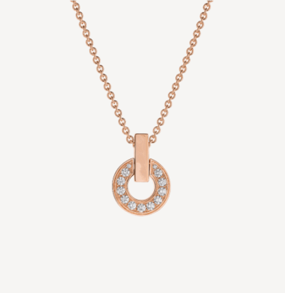 [Kincade Jewelrys]GARI NECKLACE PINK GOLD DIAMOND
