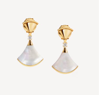 [Kincade Jewelrys]DREAM MOP 1 DIAMOND EARRINGS