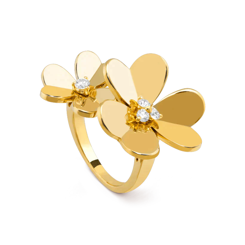 [Kincade Jewelrys]CLOVER COMOS GOLD DIAMOND RING
