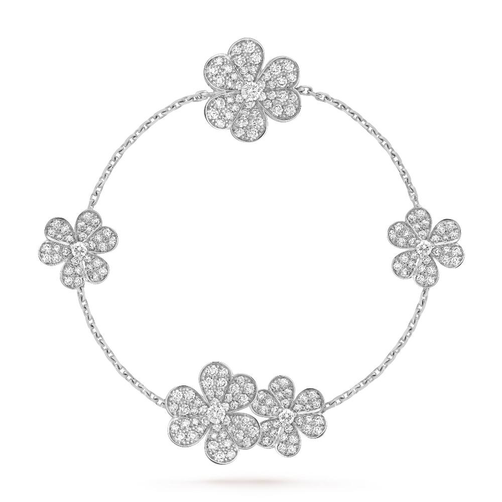 [Kincade Jewelrys]FRIVOLE SILVER 5 FLOWERS BRACELET