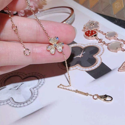 [Kincade Jewelrys]FRIVOLE GOLD FLOWER DIAMOND BRACELET