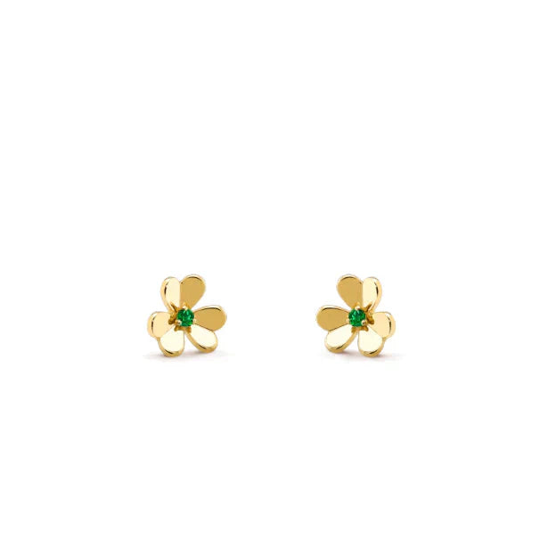 [Kincade Jewelrys]FRIVOLE  FLOWER MALACHITE EARRINGS
