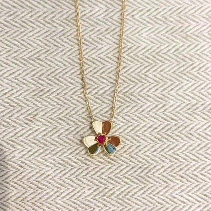 [Kincade Jewelrys]FRIVOLE GOLD FLOWER NECKLACE