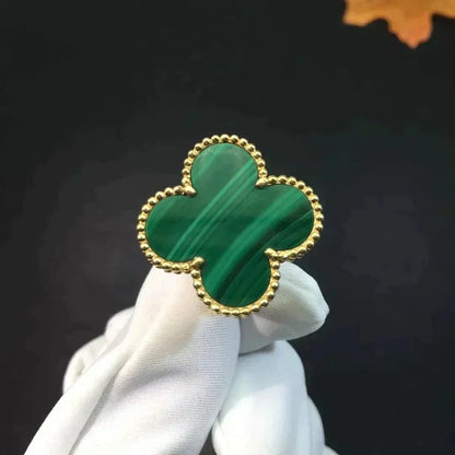 [Kincade Jewelrys]CLOVER MALACHITE RING