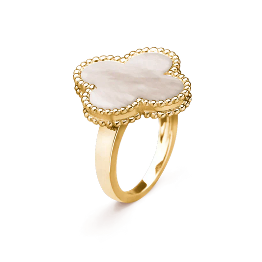 [Kincade Jewelrys]CLOVER WHITE MOP RING