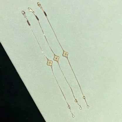 [Kincade Jewelrys]CLOVER SINGLE FLOWER BRACELET