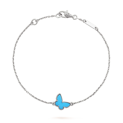 [Kincade Jewelrys]BUTTERFLY TURQUOISE BUTTERFLY BRACELET SILVER