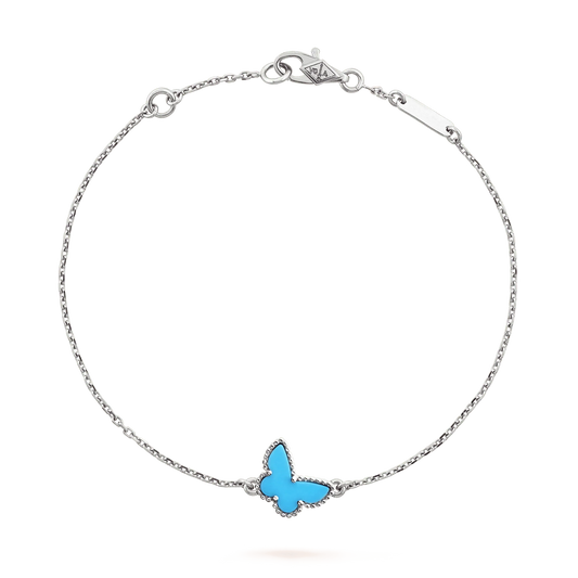 [Kincade Jewelrys]BUTTERFLY TURQUOISE BUTTERFLY BRACELET SILVER