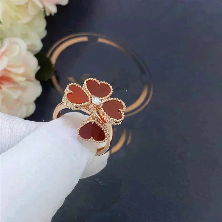 [Kincade Jewelrys]SWEET CLOVER CARNELIAN RING