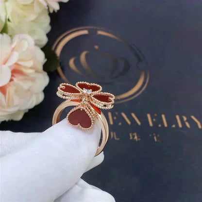 [Kincade Jewelrys]SWEET CLOVER CARNELIAN RING