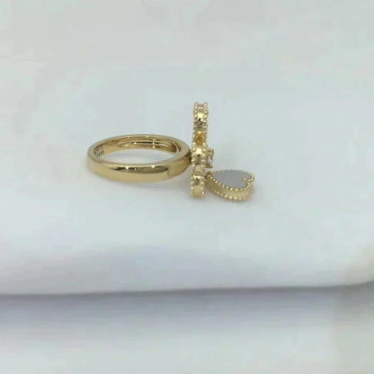[Kincade Jewelrys]SWEET CLOVER WHITE MOP RING