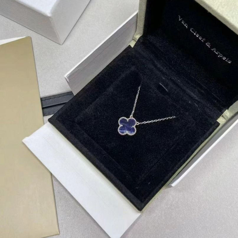 [Kincade Jewelrys]CLOVER 15MM PIETERSITE NECKLACE SILVER