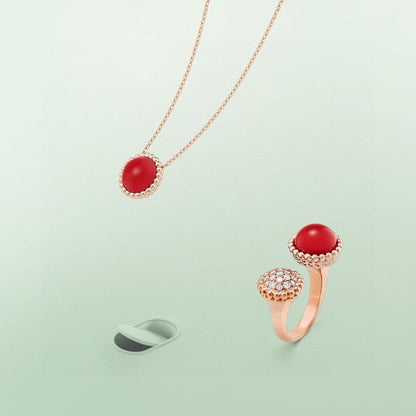 [Kincade Jewelrys]PERLEE COULEURS DIAMOND ROSE GOLD BETWEEN THE FINGER RING