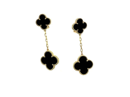 [Kincade Jewelrys]CLOVER 2 MOTIFS  EARRINGS (MULTIPLE CHOICESC